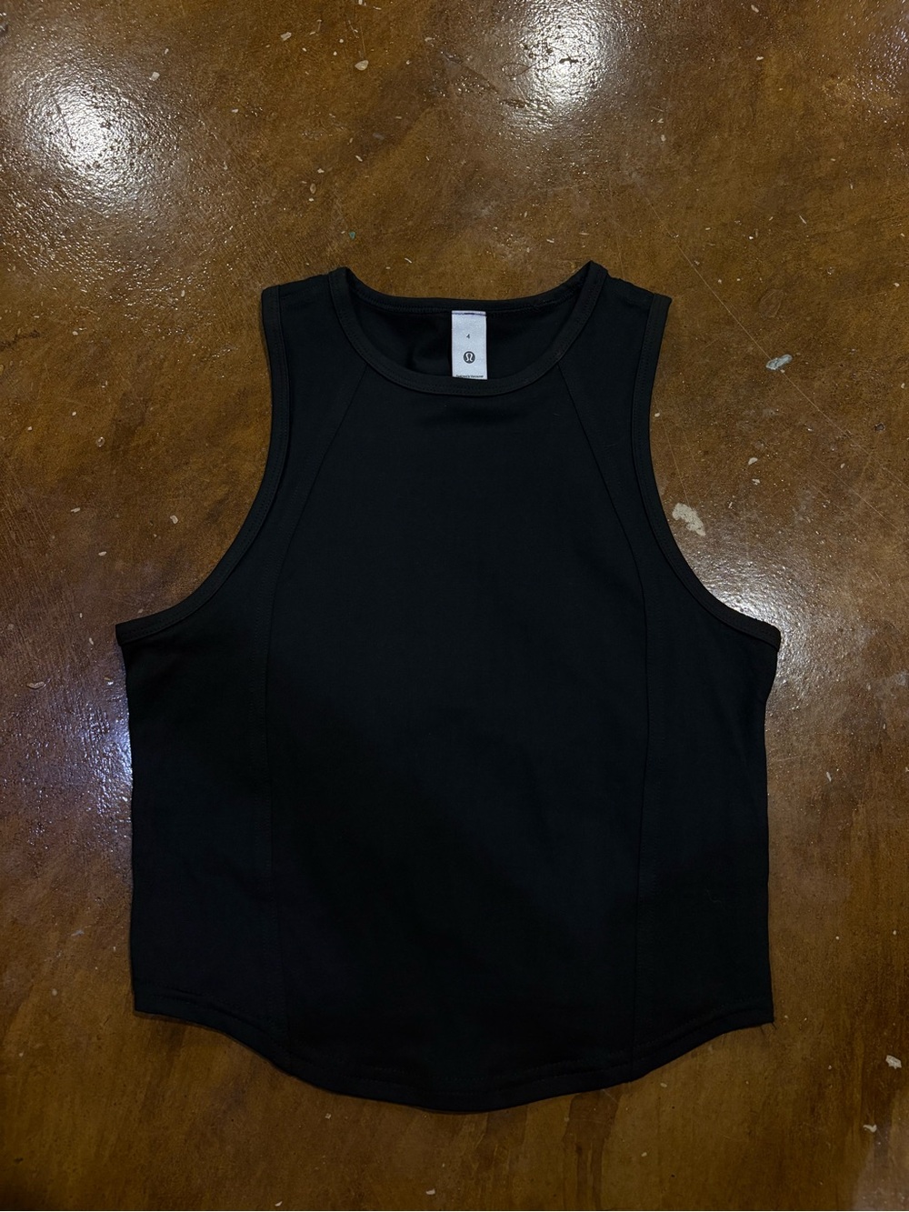 lululemon athletica Black High-Neck Tank Top